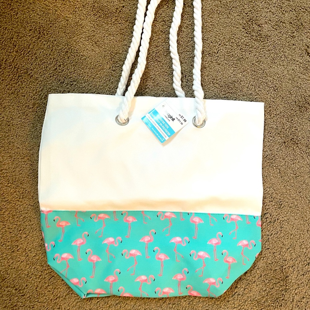 Flamingo tote bags- 8 of them!